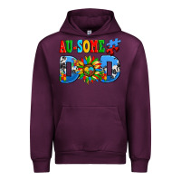 Mauve Wine ausome autism dad Urban Hoodie - AdoDesignShop