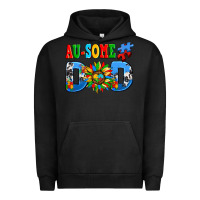 Pigment Black ausome autism dad Urban Hoodie - AdoDesignShop