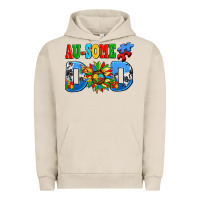Pigment French Oak ausome autism dad Urban Hoodie - AdoDesignShop