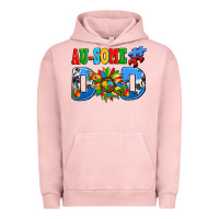Pigment Salmon ausome autism dad Urban Hoodie - AdoDesignShop