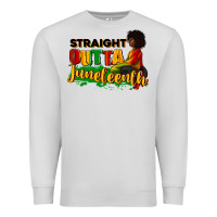 Dove Grey Straight outta Juneteenth Premium Sweatshirt - RanaPortraitStore