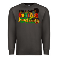 Smoke Straight outta Juneteenth Premium Sweatshirt - RanaPortraitStore