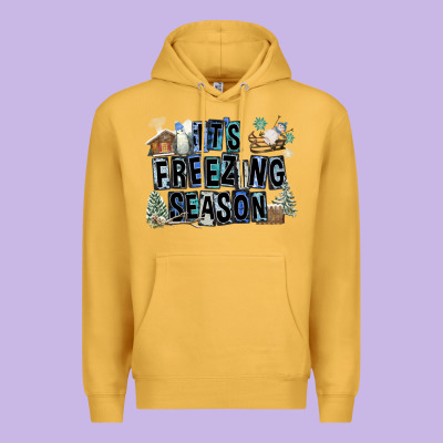 It's Freezing Season Premium Hoodie Designed By Fadigitalartstudio