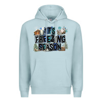 Blue Mist It's Freezing Season Premium Hoodie - FaDigitalArtStudio