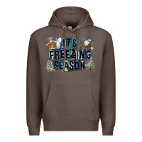 Coffee It's Freezing Season Premium Hoodie - FaDigitalArtStudio
