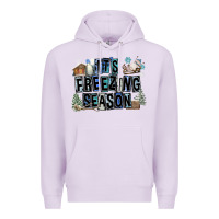 Lilac It's Freezing Season Premium Hoodie - FaDigitalArtStudio