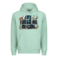 Seafoam It's Freezing Season Premium Hoodie - FaDigitalArtStudio