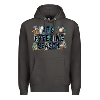 Smoke It's Freezing Season Premium Hoodie - FaDigitalArtStudio