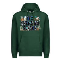 Sports Green It's Freezing Season Premium Hoodie - FaDigitalArtStudio