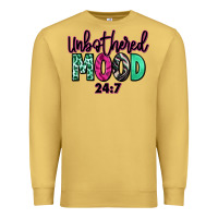 Antique Gold Unbothered mood 24:7 Premium Sweatshirt - RanaPortraitStore