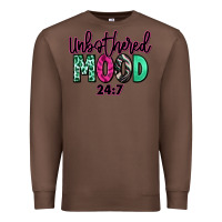 Chestnut Unbothered mood 24:7 Premium Sweatshirt - RanaPortraitStore
