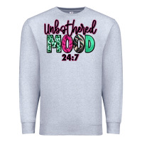 Heather Grey Unbothered mood 24:7 Premium Sweatshirt - RanaPortraitStore