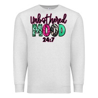 Oatmeal Heather Unbothered mood 24:7 Premium Sweatshirt - RanaPortraitStore