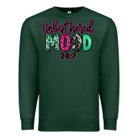 Sports Green Unbothered mood 24:7 Premium Sweatshirt - RanaPortraitStore