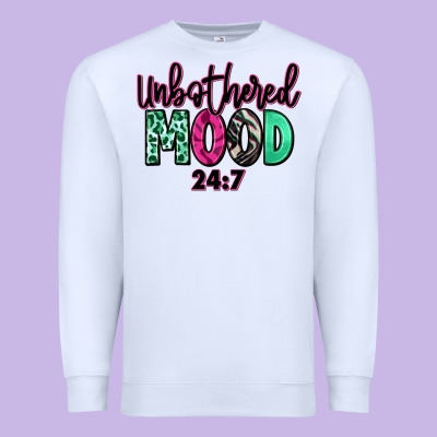 Premium Sweatshirt Unbothered mood 24:7