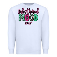 White Unbothered mood 24:7 Premium Sweatshirt - RanaPortraitStore