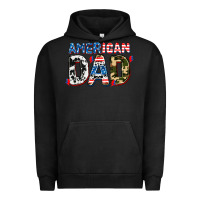 Pigment Black American dad Urban Hoodie - AdoDesignShop
