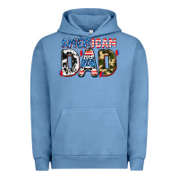 Pigment Pebble Blue American dad Urban Hoodie - AdoDesignShop