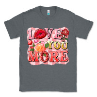 Charcoal Heather love you more Classic Tee - FaDigitalArtStudio