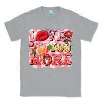 Heather Grey love you more Classic Tee - FaDigitalArtStudio