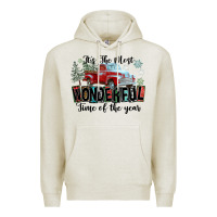 Oatmeal Heather It's The Most Wonderful Time Of The Year Premium Hoodie - FaDigitalArtStudio