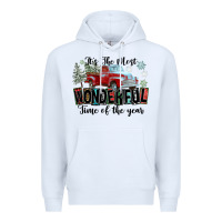 White It's The Most Wonderful Time Of The Year Premium Hoodie - FaDigitalArtStudio