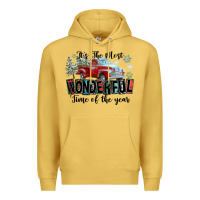 Antique Gold It's The Most Wonderful Time Of The Year Premium Hoodie - FaDigitalArtStudio