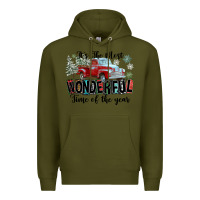 Army Green It's The Most Wonderful Time Of The Year Premium Hoodie - FaDigitalArtStudio