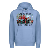 Colony Blue It's The Most Wonderful Time Of The Year Premium Hoodie - FaDigitalArtStudio