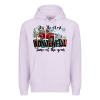 Lilac It's The Most Wonderful Time Of The Year Premium Hoodie - FaDigitalArtStudio