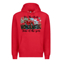 Red It's The Most Wonderful Time Of The Year Premium Hoodie - FaDigitalArtStudio