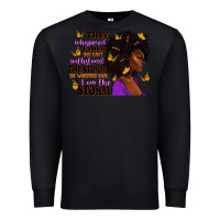 Black They whispered to her afro woman Premium Sweatshirt - RanaPortraitStore