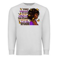 Dove Grey They whispered to her afro woman Premium Sweatshirt - RanaPortraitStore