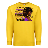 Lemon They whispered to her afro woman Premium Sweatshirt - RanaPortraitStore