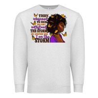 Oatmeal Heather They whispered to her afro woman Premium Sweatshirt - RanaPortraitStore