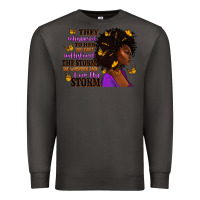 Smoke They whispered to her afro woman Premium Sweatshirt - RanaPortraitStore