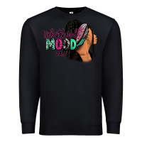 Black Unbothered mood 24:7 Premium Sweatshirt - RanaPortraitStore