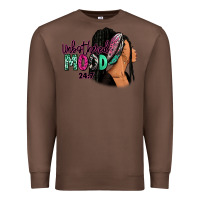 Chestnut Unbothered mood 24:7 Premium Sweatshirt - RanaPortraitStore