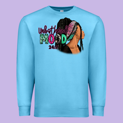 Premium Sweatshirt Unbothered mood 24:7