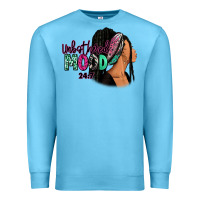 Ocean Blue Unbothered mood 24:7 Premium Sweatshirt - RanaPortraitStore