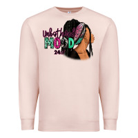 Pale Pink Unbothered mood 24:7 Premium Sweatshirt - RanaPortraitStore