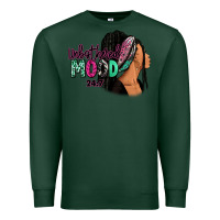 Sports Green Unbothered mood 24:7 Premium Sweatshirt - RanaPortraitStore