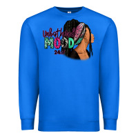 True Royal Unbothered mood 24:7 Premium Sweatshirt - RanaPortraitStore