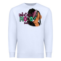 White Unbothered mood 24:7 Premium Sweatshirt - RanaPortraitStore