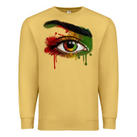 Antique Gold Watercolor Juneteenth eyes Premium Sweatshirt - RanaPortraitStore