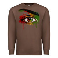 Chestnut Watercolor Juneteenth eyes Premium Sweatshirt - RanaPortraitStore