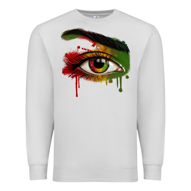 Watercolor Juneteenth Eyes Premium Sweatshirt by RanaPortraitStore | Teevron