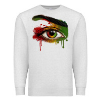 Oatmeal Heather Watercolor Juneteenth eyes Premium Sweatshirt - RanaPortraitStore