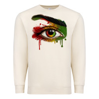 Sandshell Watercolor Juneteenth eyes Premium Sweatshirt - RanaPortraitStore