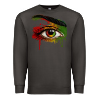 Smoke Watercolor Juneteenth eyes Premium Sweatshirt - RanaPortraitStore